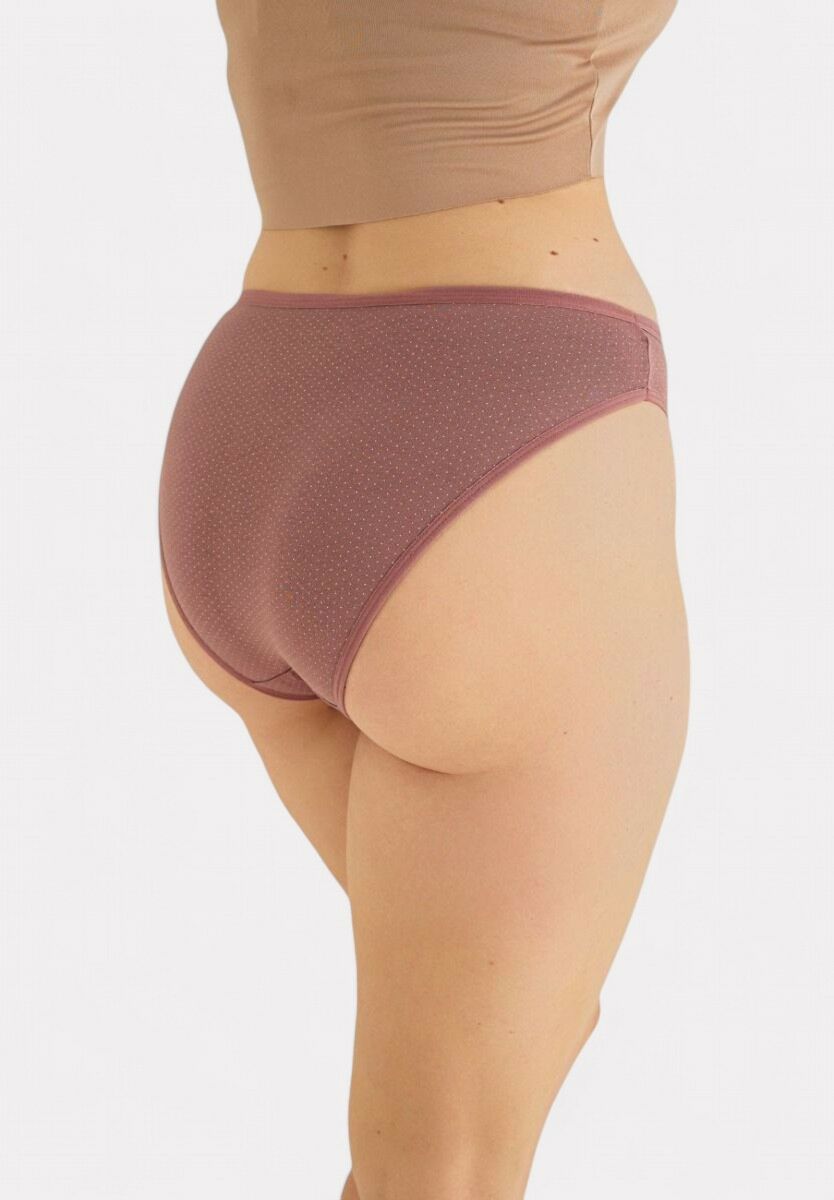 Σλιπ γυναικεία mini ψηλοκάβαλα Sexen πουά Laura 5 τεμάχια