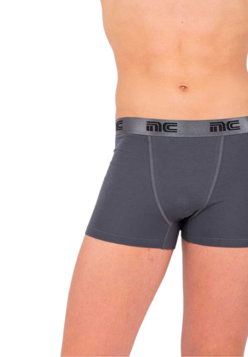 Boxer Ανδρικό με Χρωματιστό Λάστιχο Nina Club Anthracite Metal