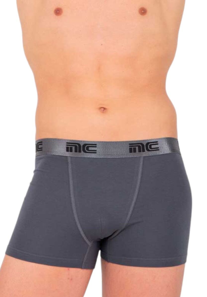 Boxer Ανδρικό με Χρωματιστό Λάστιχο Nina Club Anthracite Metal