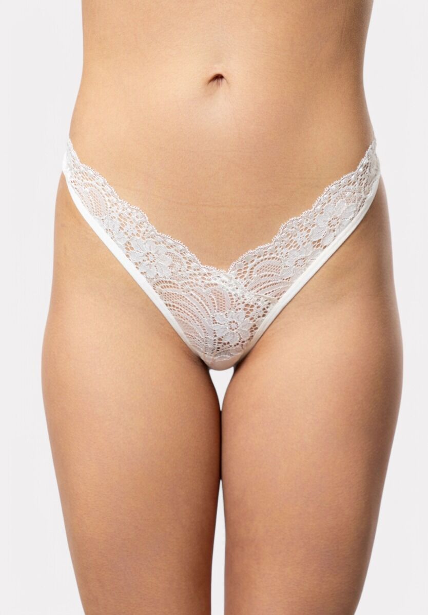 Στρινγκ Cottonhill με λεπτομέρεια κόσμημα White Elegance