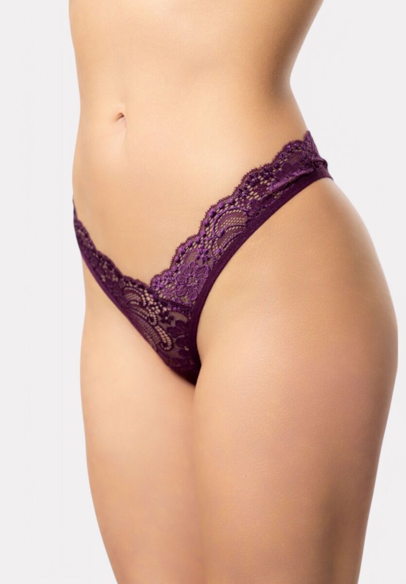 Στρινγκ Cottonhill με λεπτομέρεια κόσμημα Purple Elegance