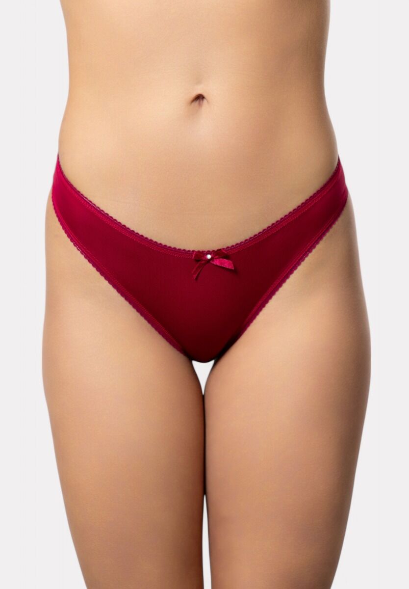 Στρινγκ Cottonhill με Strass Burgundy Shine