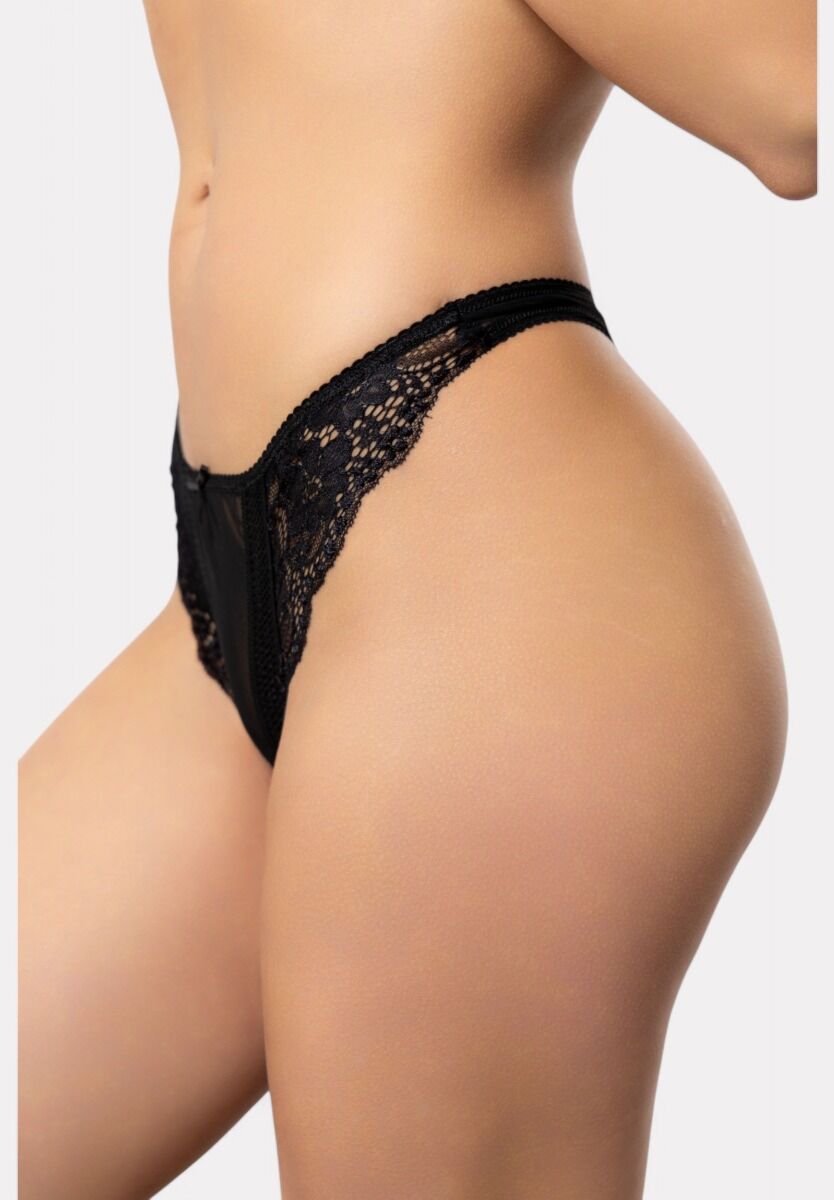 Στρινγκ Cottonhill με δαντέλα Lace Romance Black