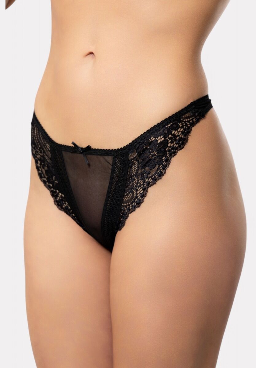 Στρινγκ Cottonhill με δαντέλα Lace Romance Black