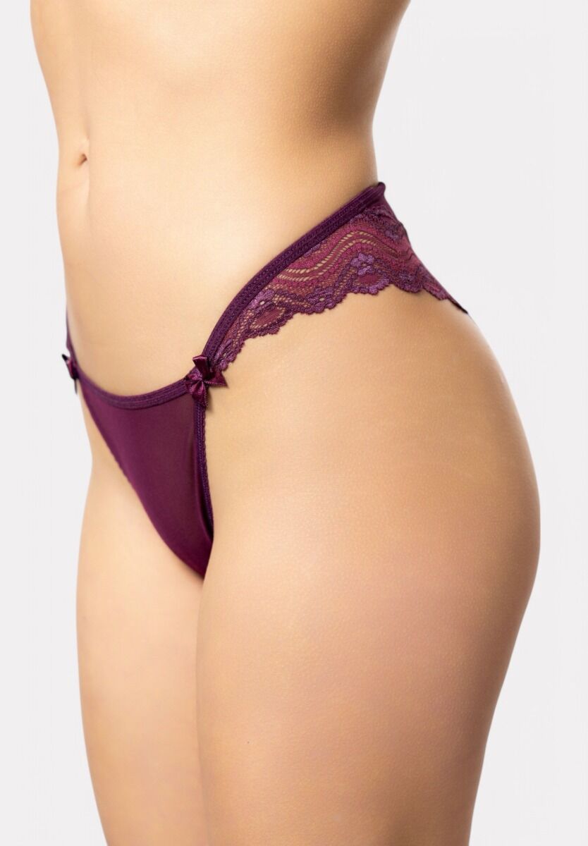 Brazil Cottonhill με δαντέλα Purple Little Bow