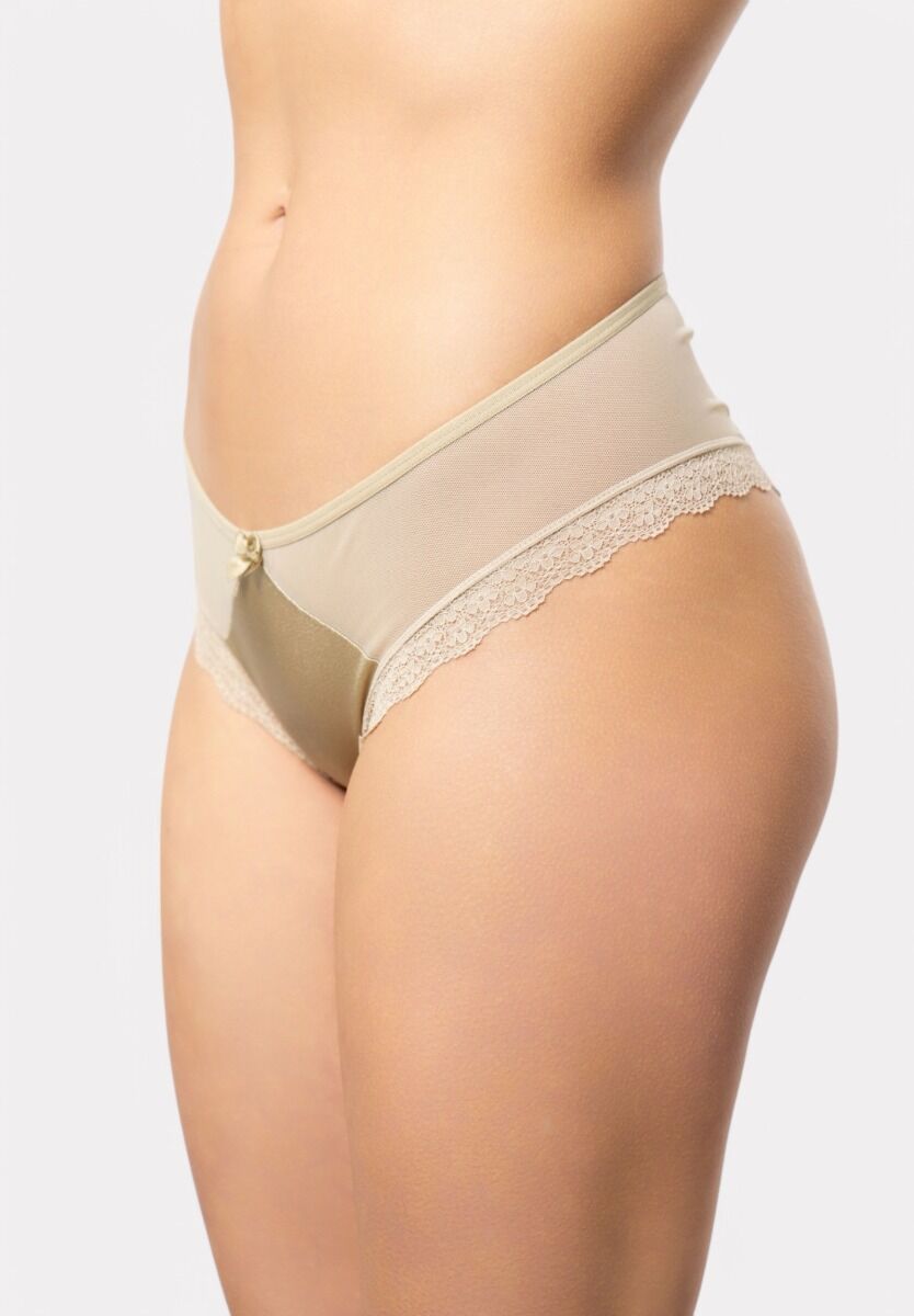 Brazil Cottonhill με διαφάνεια Beige  Satin & Lines