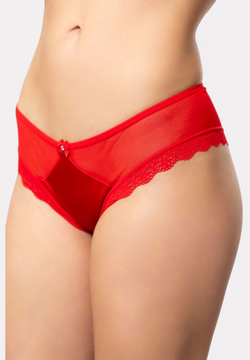 Brazil Cottonhill με διαφάνεια Red Satin & Lines