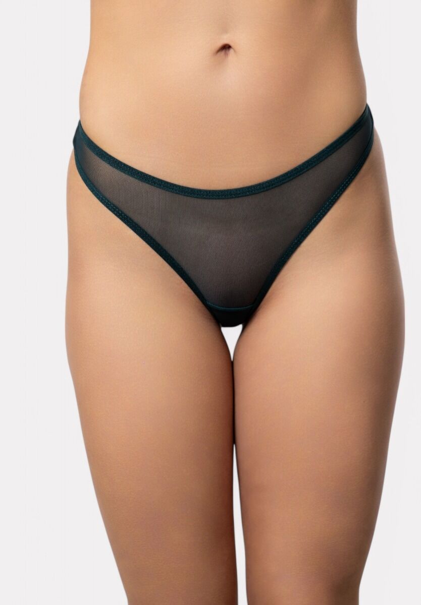 Στρινγκ Cottonhill με Strass Dark Green Diamond