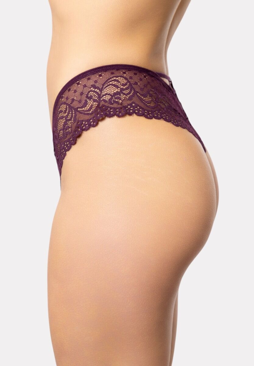Brazil Cottonhill με Σχοινάκια & Στρας Purple Strass