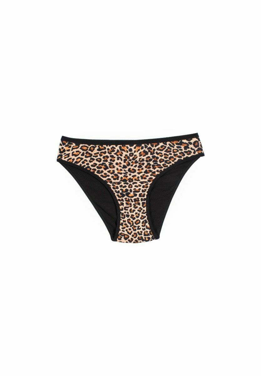 Σλιπ γυναικείο Mini Sexen Leopard Black Vanessa 5 Τεμ.