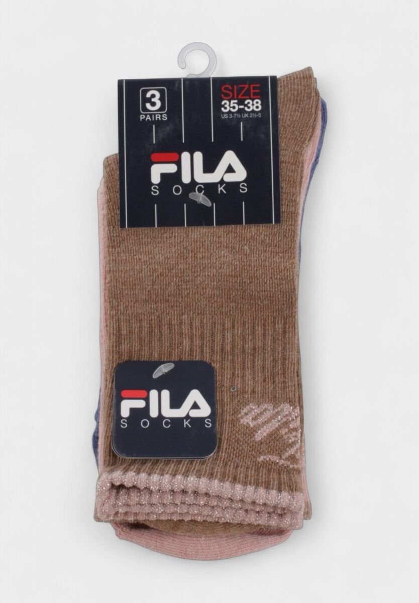 Fila παιδικές κάλτσες για κορίτσι F8270 Fashion Girl – Σετ 3 ζευγάρια