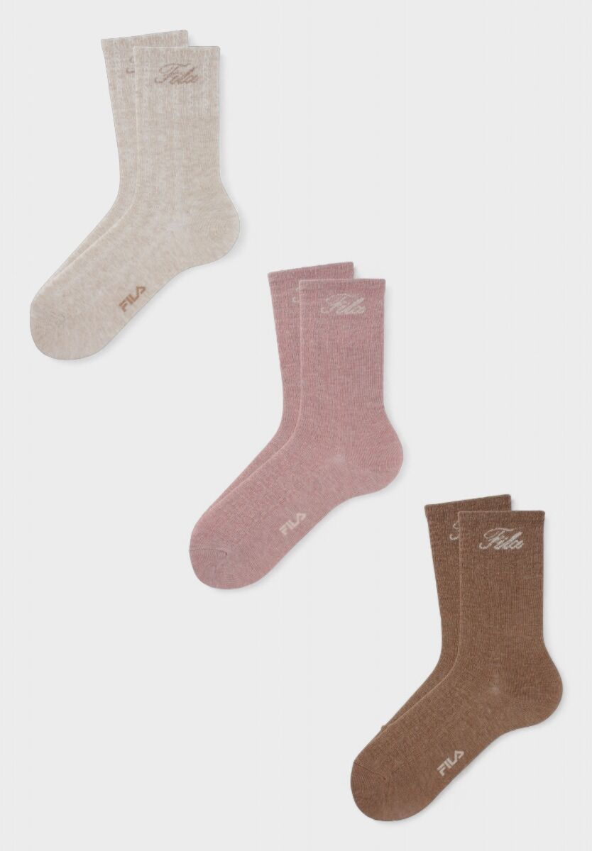 Fila παιδικές κάλτσες για κορίτσι F8271 Milkshake – συσκευασία τριών τεμαχίων