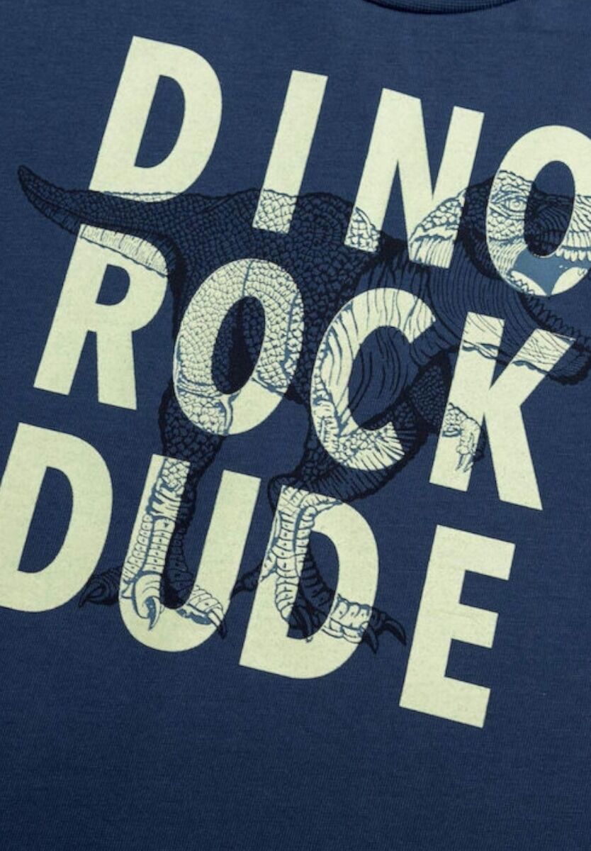 Πιτζάμα παιδική Dino Rock Minerva Navy