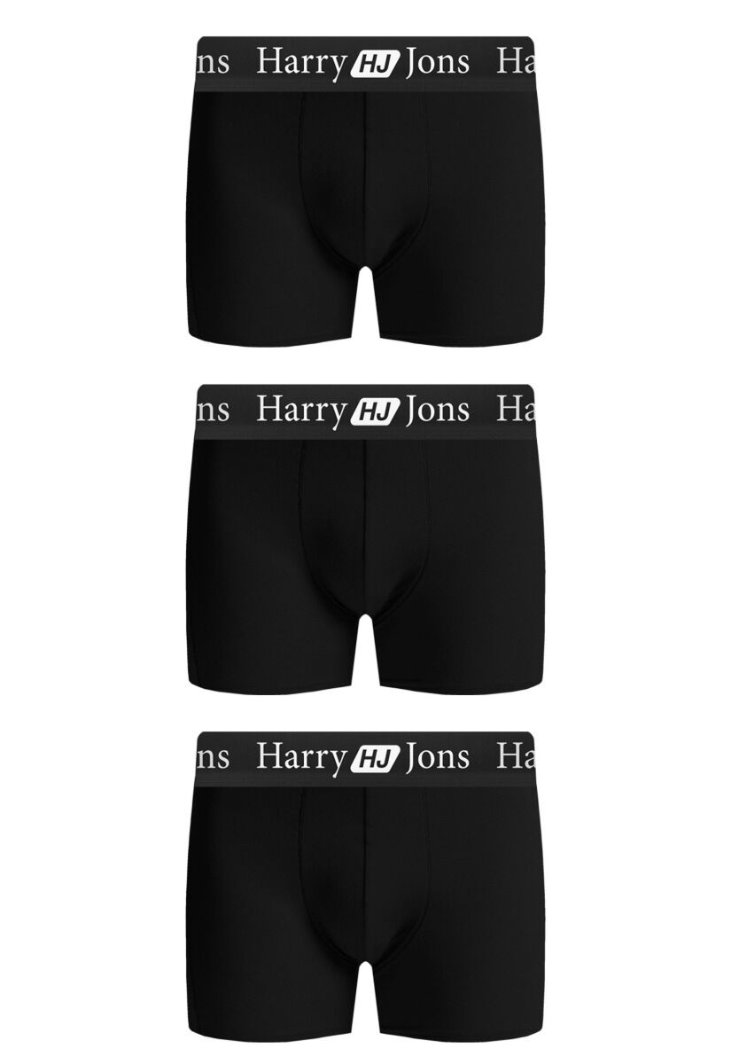 Boxer Harry Jons Black 3 Τεμ.