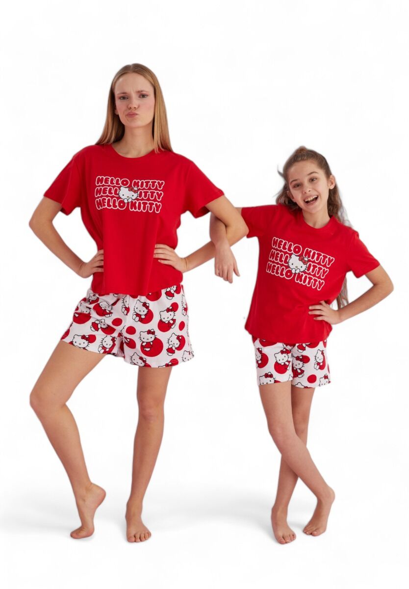 Πιτζάμα παιδική με σορτσάκι Hello Kitty Playful