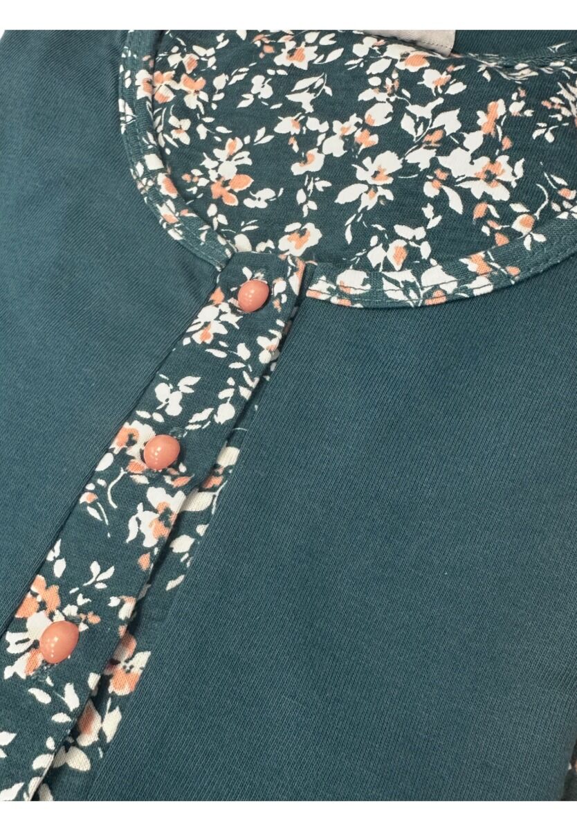 Γυναικεία Βαμβακερή Πιτζάμα Floral Green – Collection