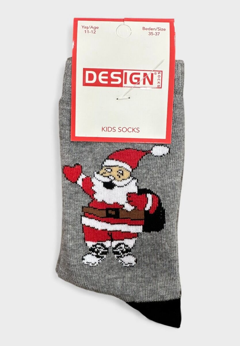 Παιδικές χριστουγεννιάτικες κάλτσες με Άγιο Βασίλη – Design Socks