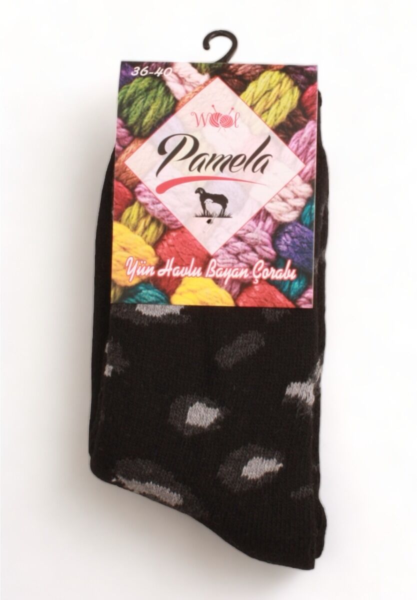 Κάλτσα γυναικεία μάλλινη Pamela Lambswool Animal Print