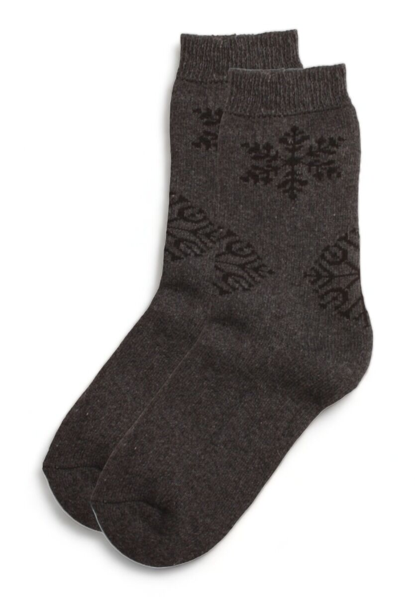 Κάλτσα γυναικεία μάλλινη Pamela Lambswool Snowflakes