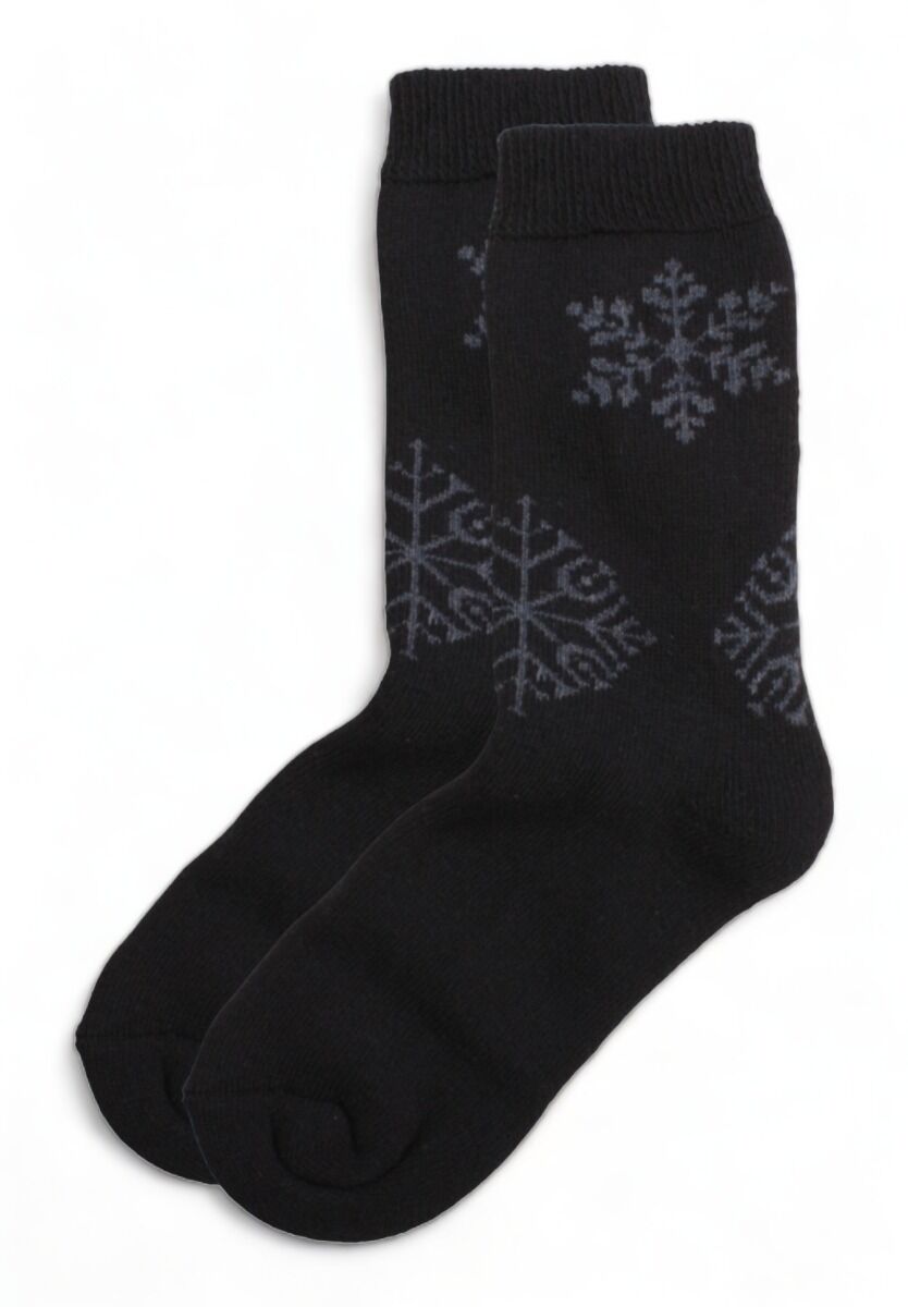 Κάλτσα γυναικεία μάλλινη Pamela Lambswool Snowflakes