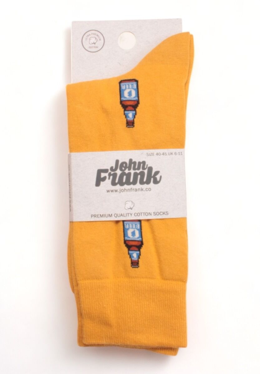 Κάλτσα ανδρική Beers Yellow John Frank
