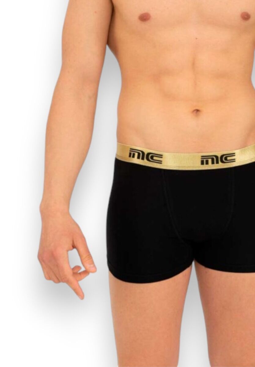 Boxer Ανδρικό Nina Club Black & Gold Metal