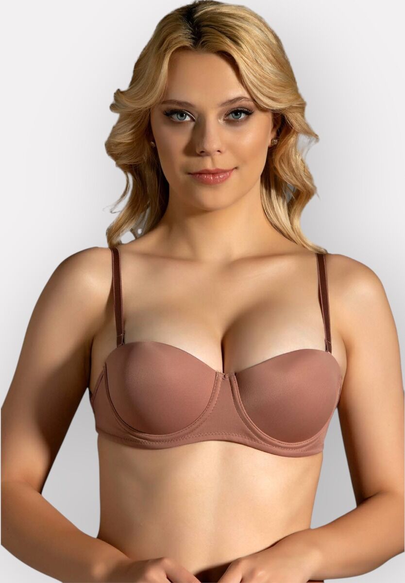 Σουτιέν με ενίσχυση και διάφανο Strap στην πλάτη New Bra Lingerie