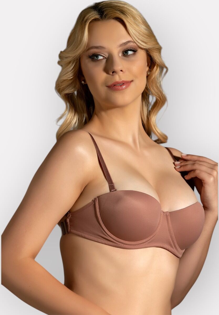 Σουτιέν με ενίσχυση και διάφανο Strap στην πλάτη New Bra Lingerie