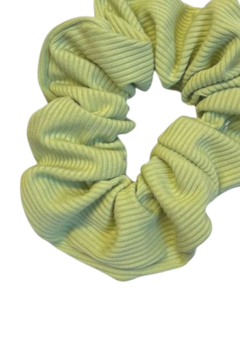 Rib Scrunchie Seige Green