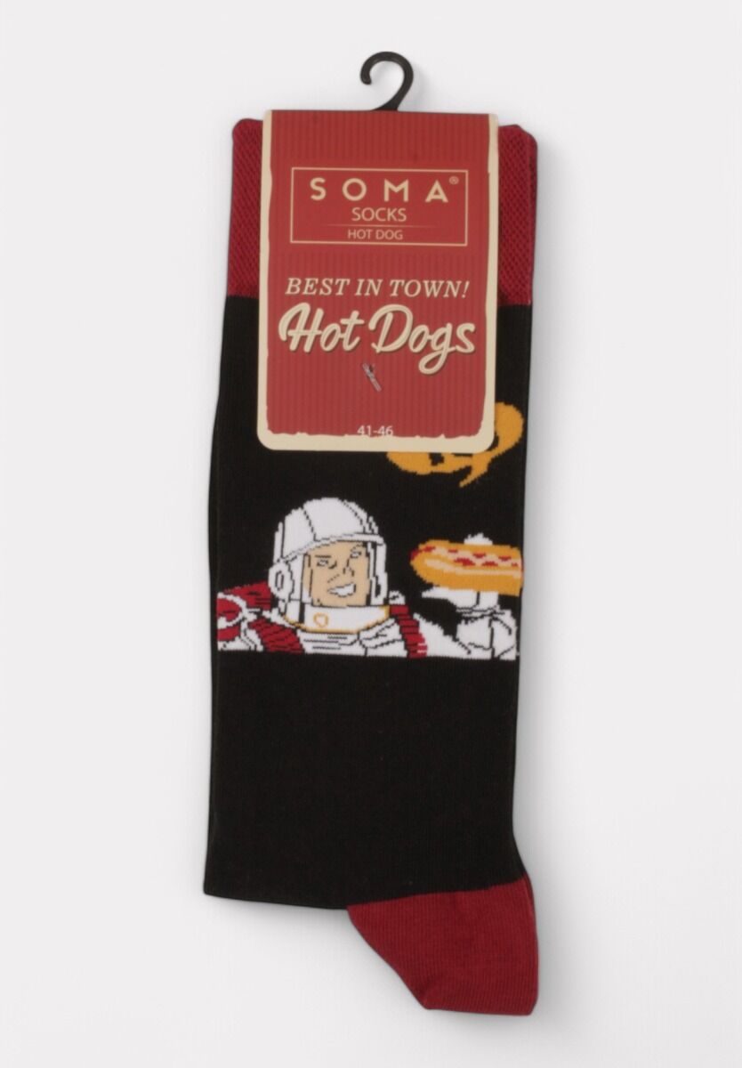 Κάλτσα ανδρική Soma Hot Dogs Astronaut