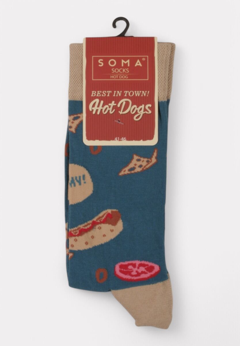 Κάλτσα ανδρική Soma Hot Dogs Yammy!