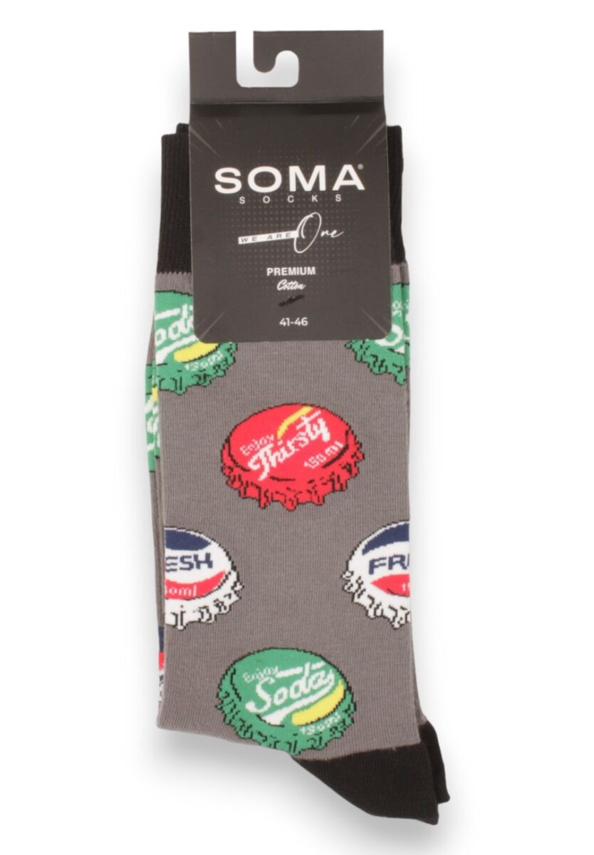 Κάλτσες ανδρικές Drinks Soma Grey