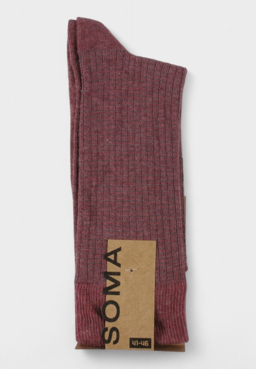 Ανδρικές fashion κάλτσες Soma Luke – Σετ 3 τεμαχίων σε μπορντό, μπλε και ανθρακί

