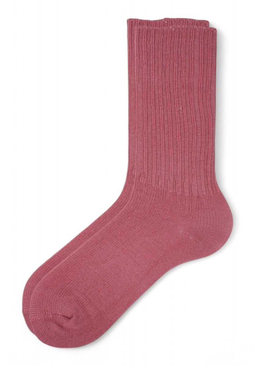 Κάλτσες γυναικείες Rib μάλλινες Soma Pink