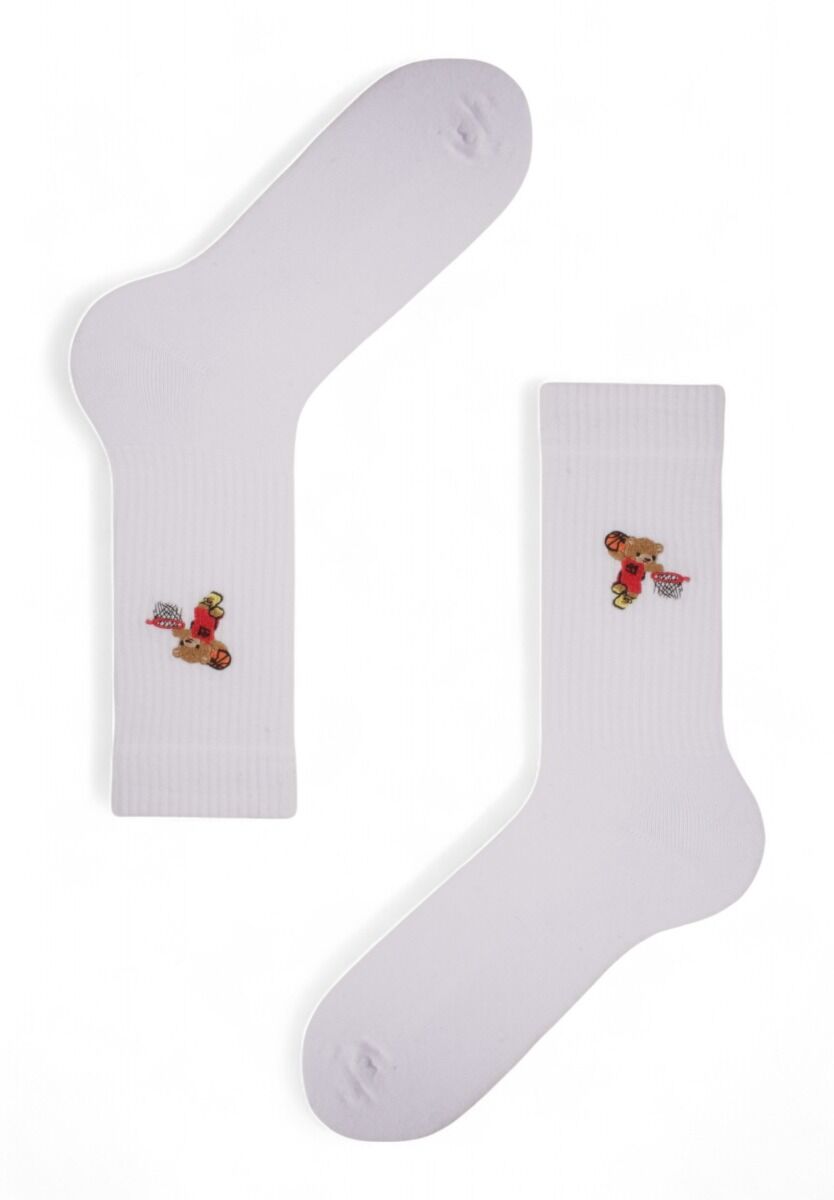 Κάλτσες ανδρικές Rib με κέντημα Soma Teddy