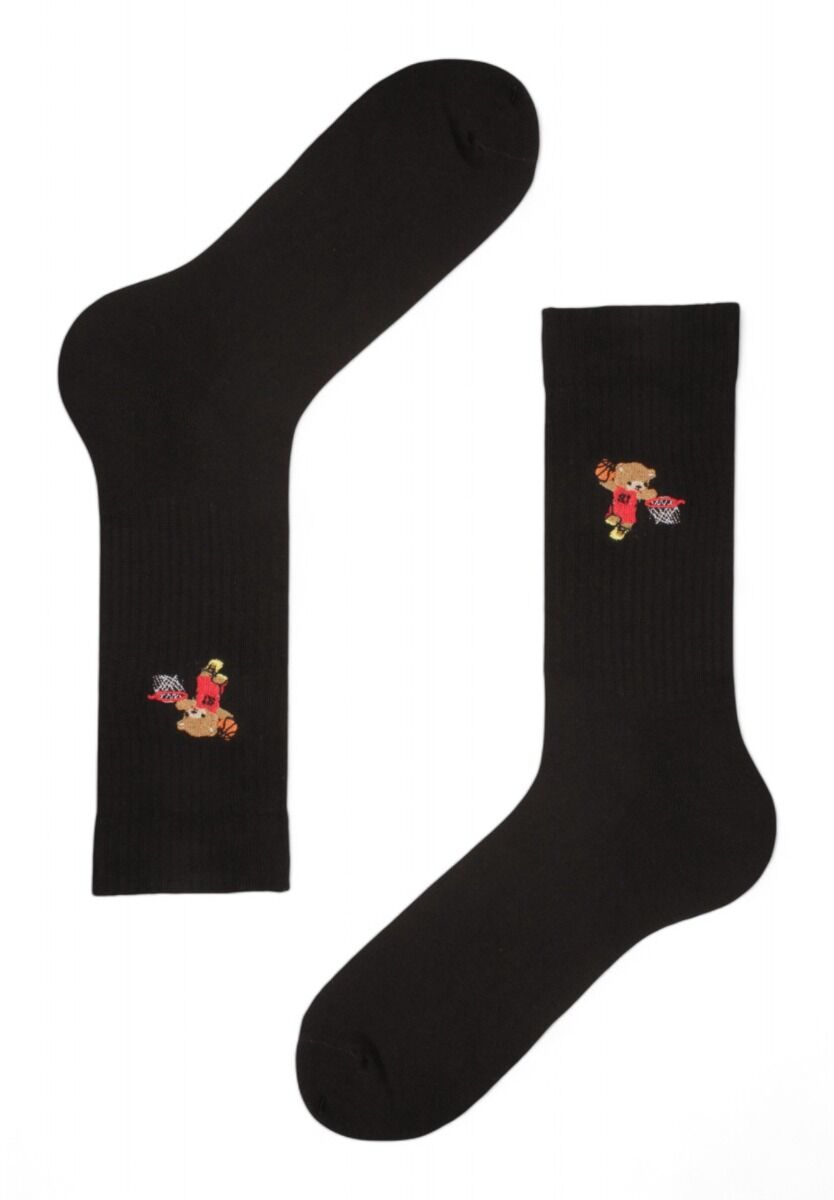 Κάλτσες ανδρικές Rib με κέντημα Soma Teddy