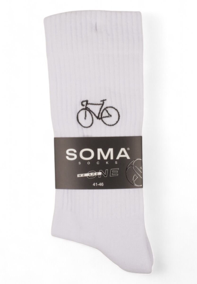 Κάλτσες ανδρικές Rib με κέντημα Soma Bike