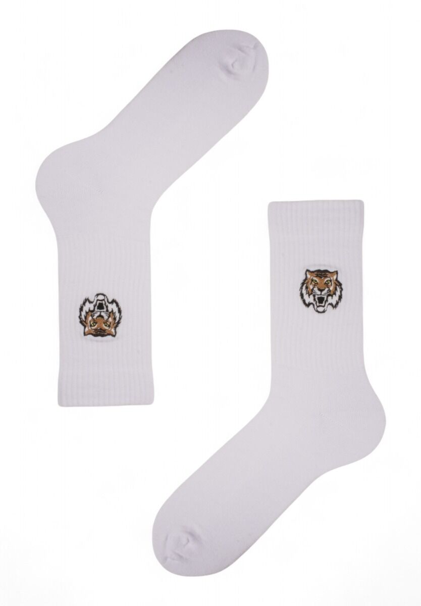 Κάλτσες ανδρικές Rib με κέντημα Soma Tiger