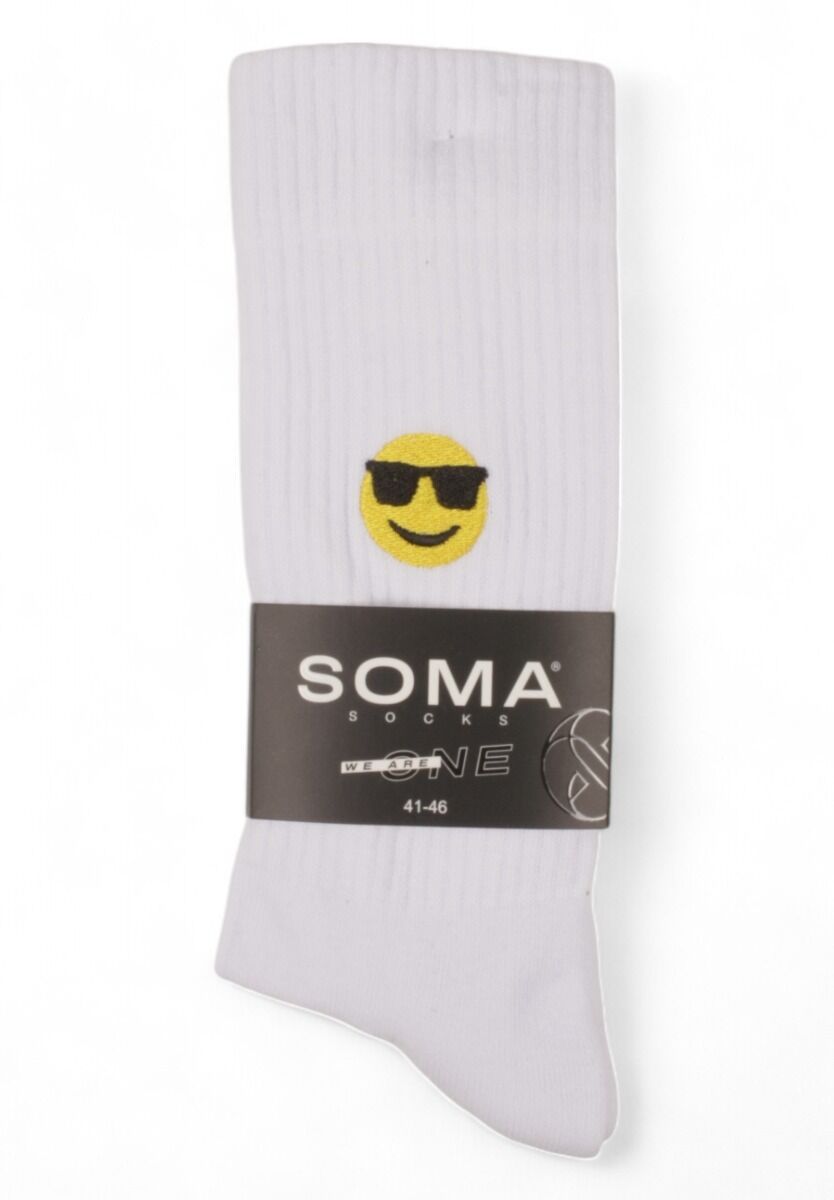 Κάλτσες Unisex Rib με κέντημα Soma So Cool