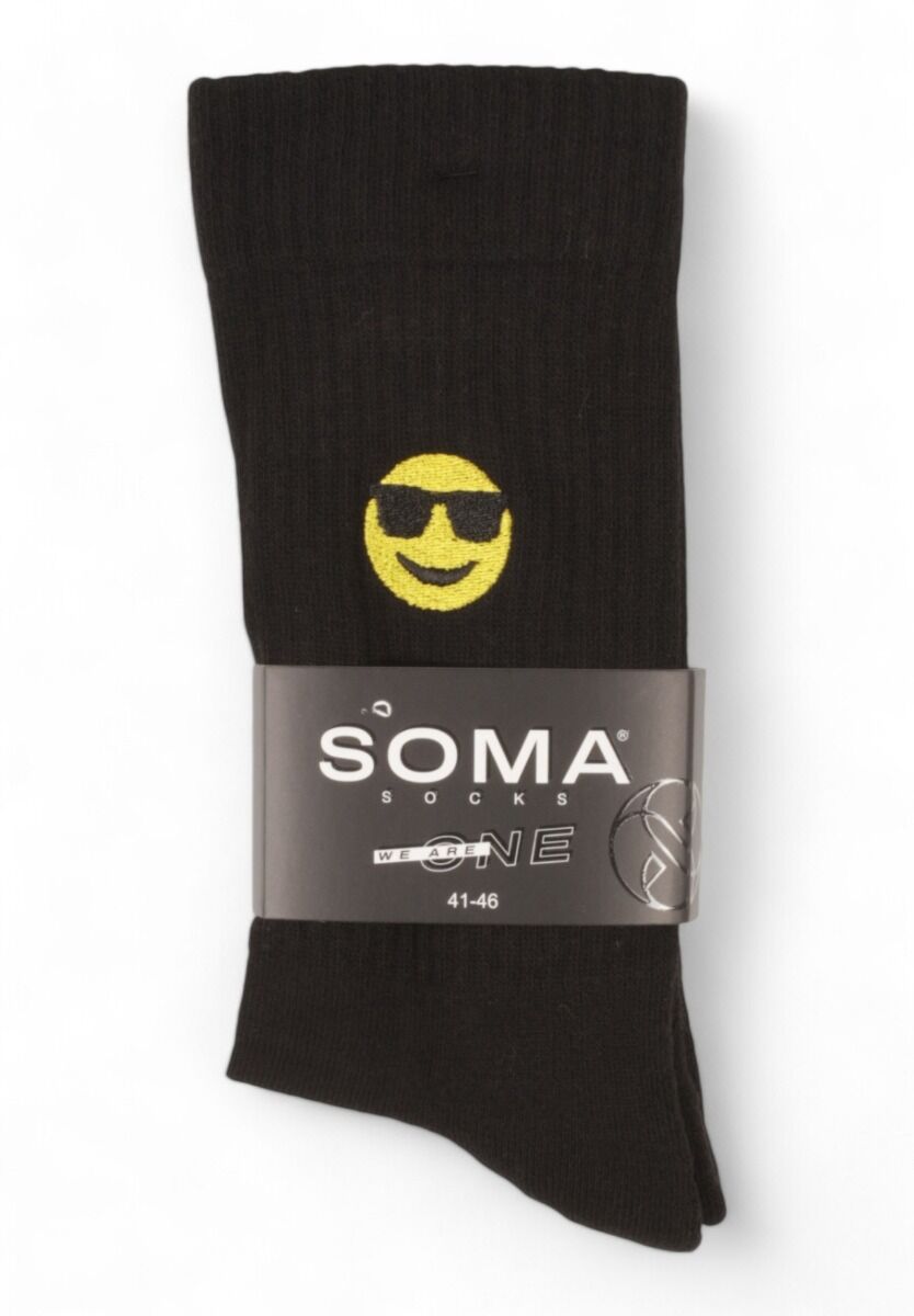 Κάλτσες Unisex Rib με κέντημα Soma So Cool