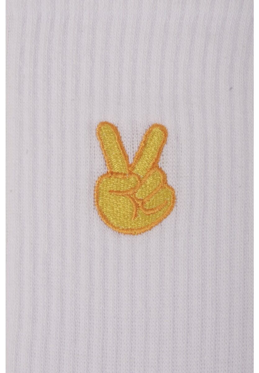 Κάλτσες Unisex Rib με κέντημα Soma Peace
