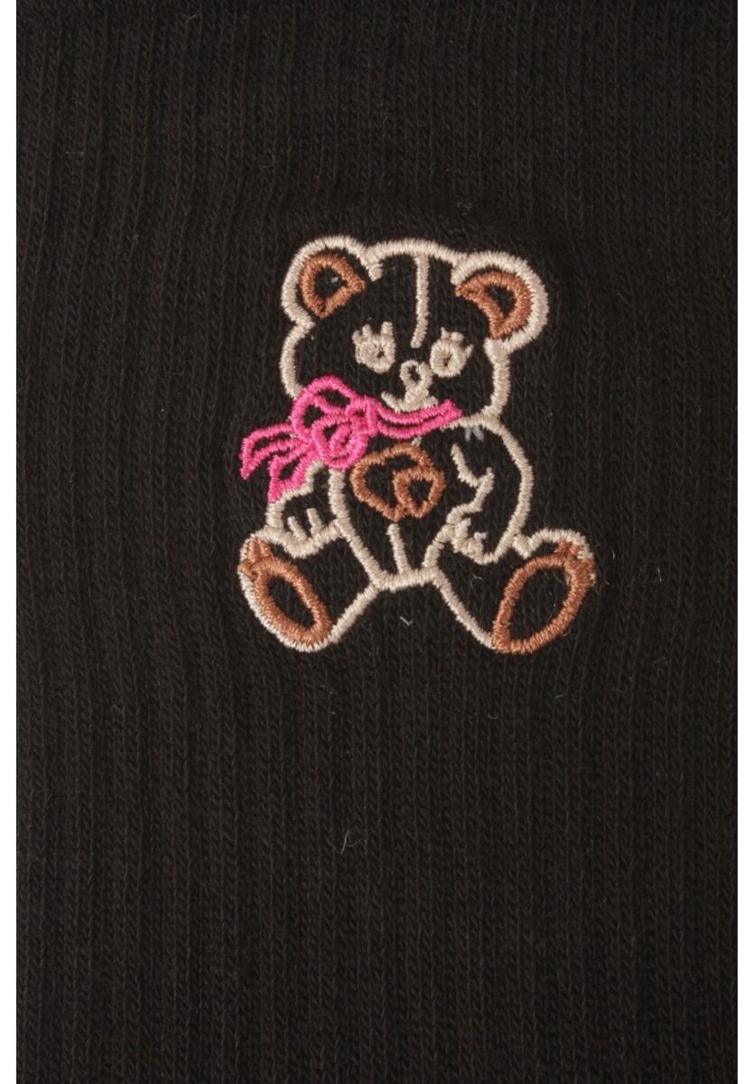 Κάλτσες γυναικείες Rib με κέντημα Soma Teddy
