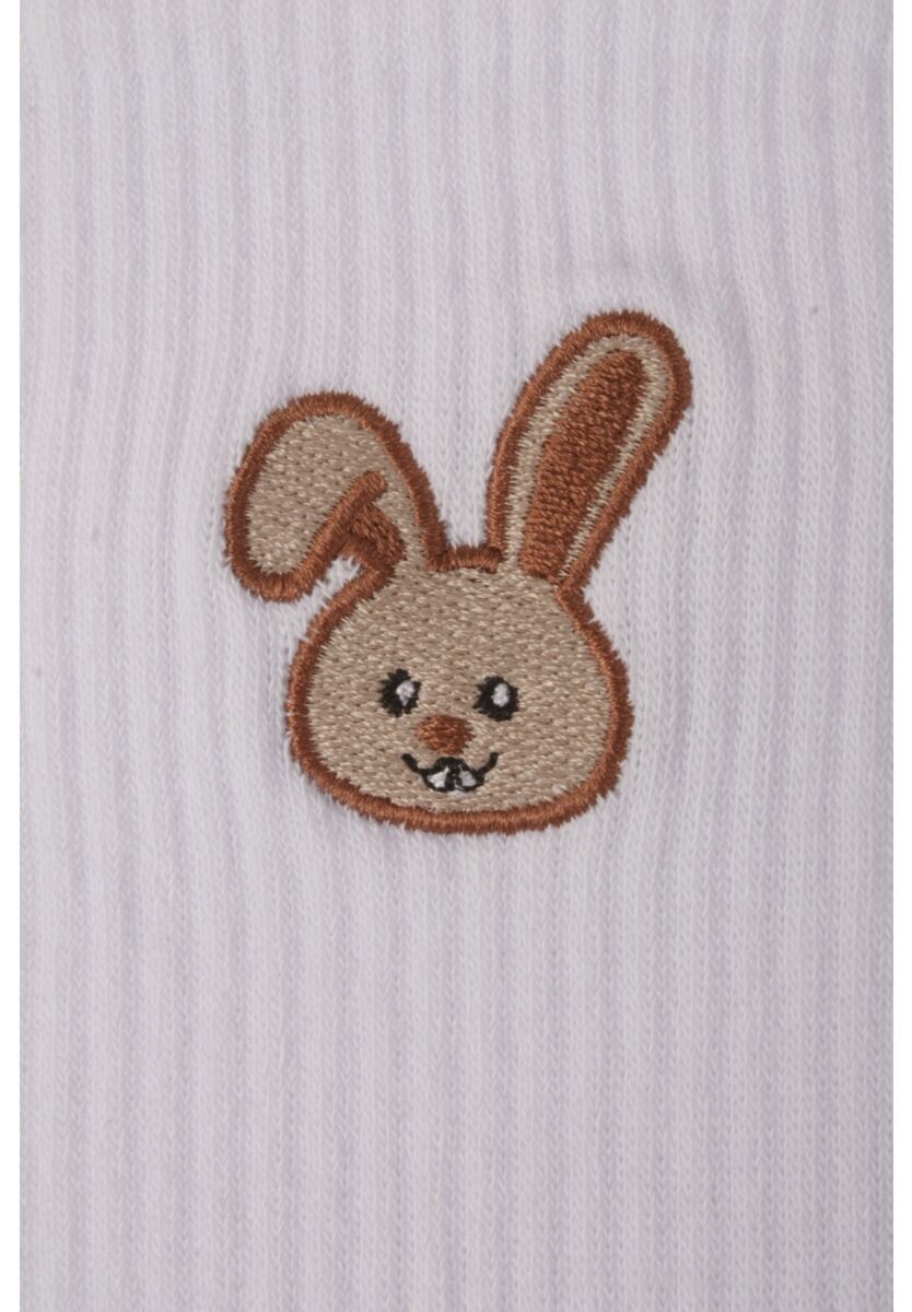 Κάλτσες γυναικείες Rib με κέντημα Soma Rabbit