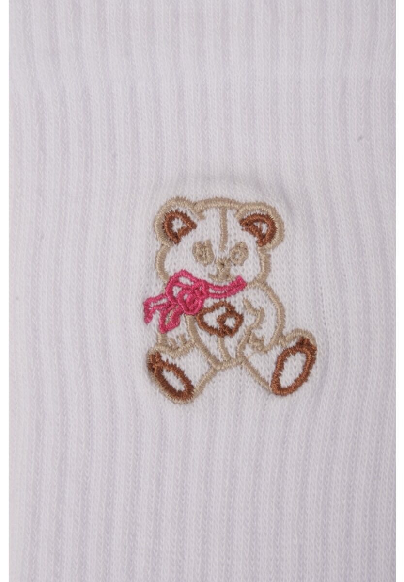 Κάλτσες γυναικείες Rib με κέντημα Soma Teddy