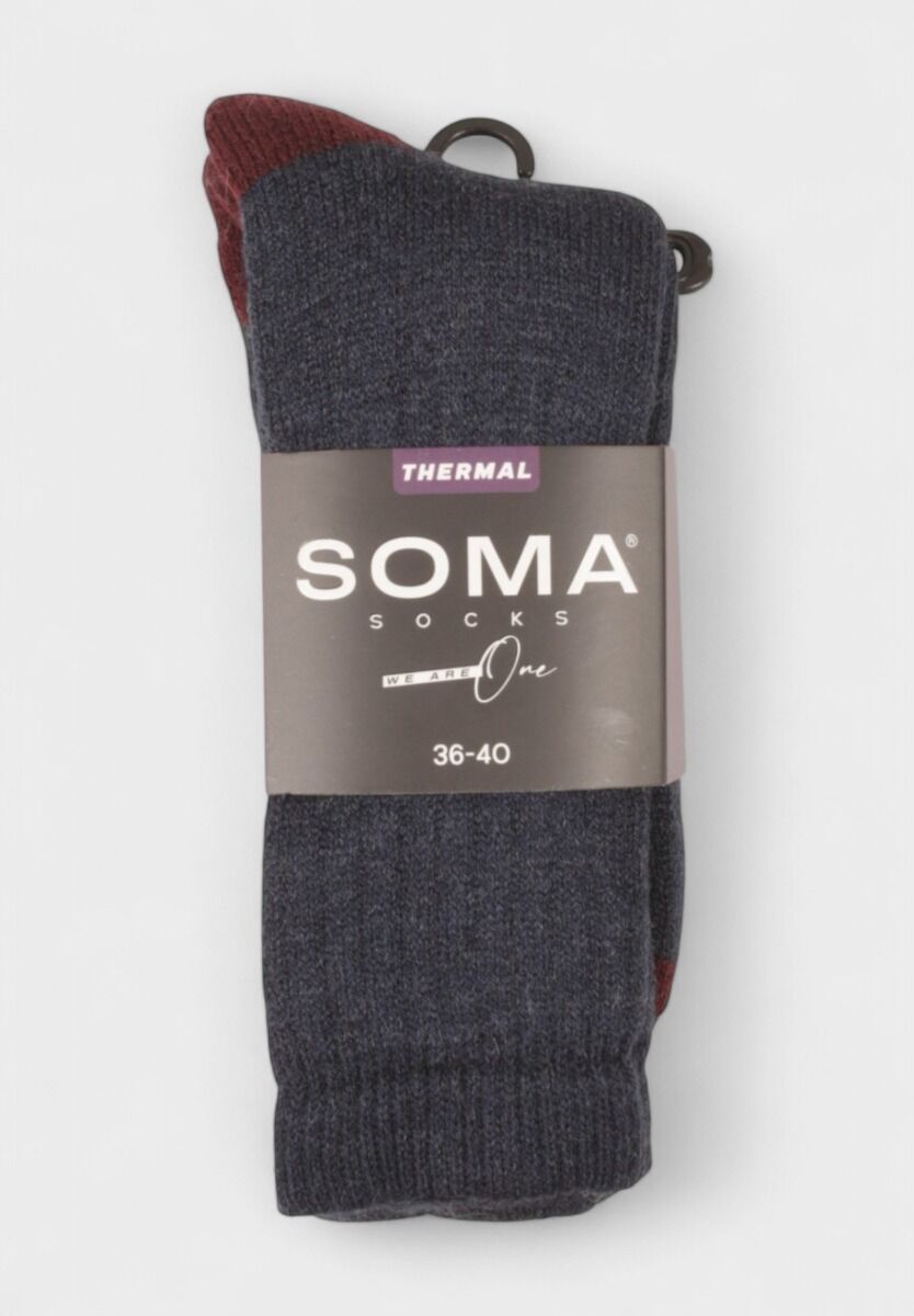 Κάλτσες γυναικείες ισοθερμικές μαλλί Thermal Soma Dark Blue 