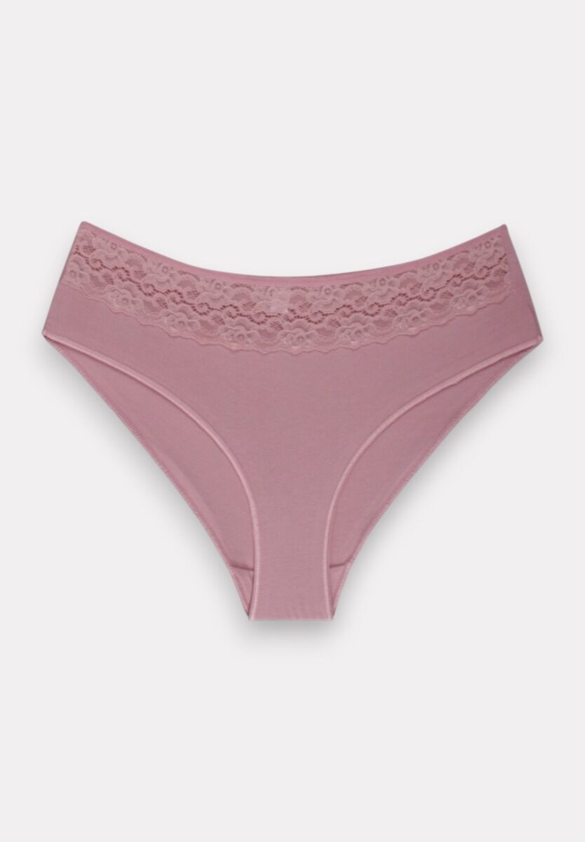 Γυναικεία σλιπ ψηλόμεσα Sexen 5pack βαμβακερά με δαντέλα