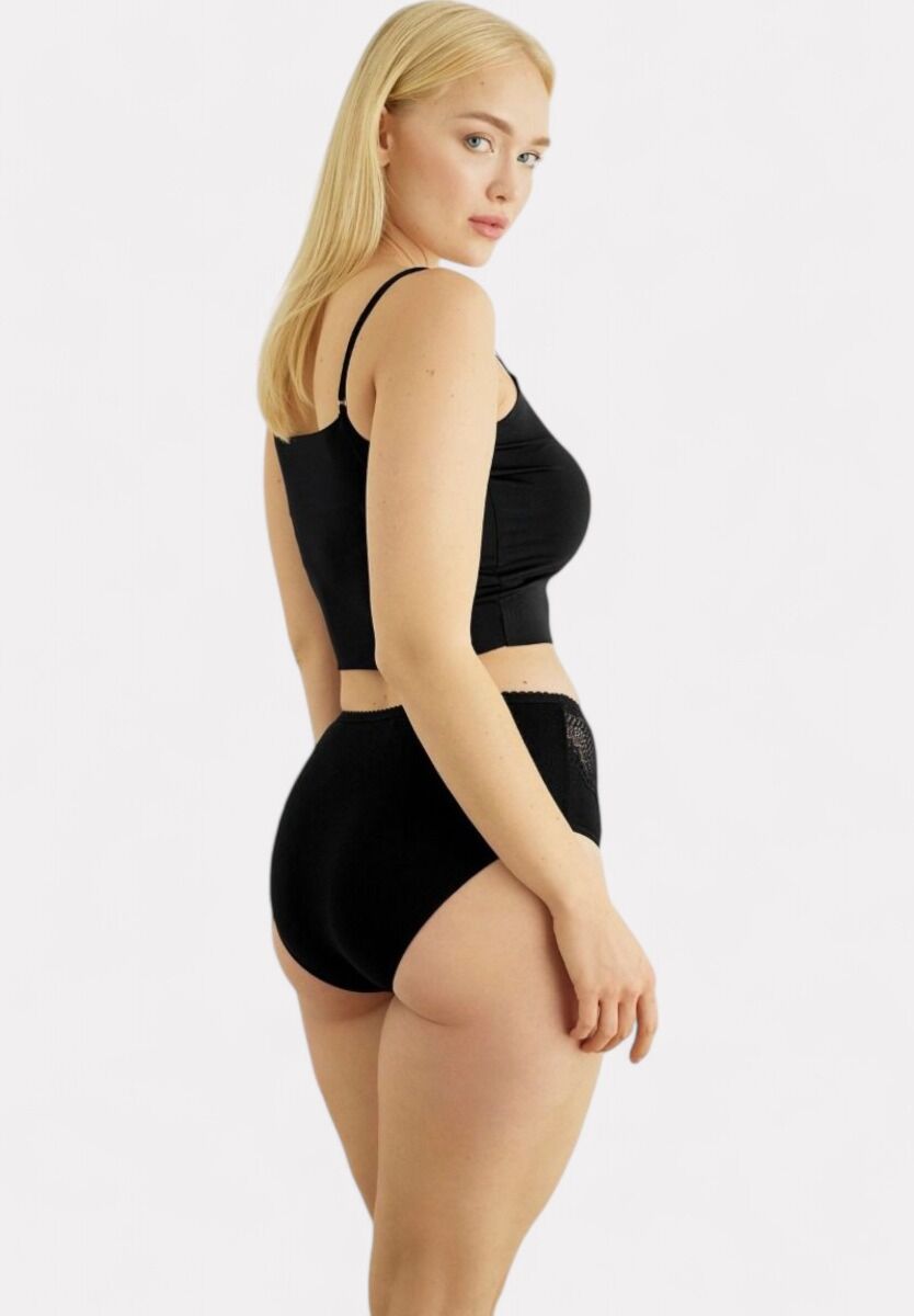 Σλιπ Γυναικεια Ψηλοκαβαλα Sexen 3/4 Hyacinth Black 5 Τεμ.