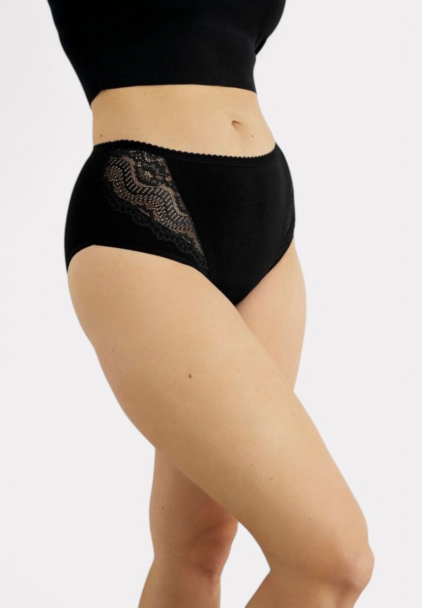 Σλιπ Γυναικεια Ψηλοκαβαλα Sexen 3/4 Hyacinth Black 5 Τεμ.