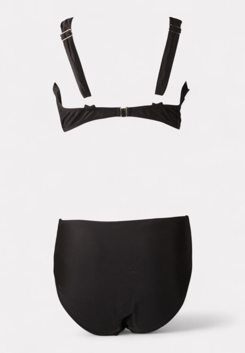 Γυναικείο Μαγιό Μαύρο Set Bralette & Ψηλόμεσο – Closet22
