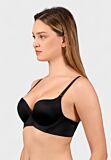 Γυναικείο push-up σουτιέν New Bra μαύρο με αποσπώμενες τιράντες – B cup